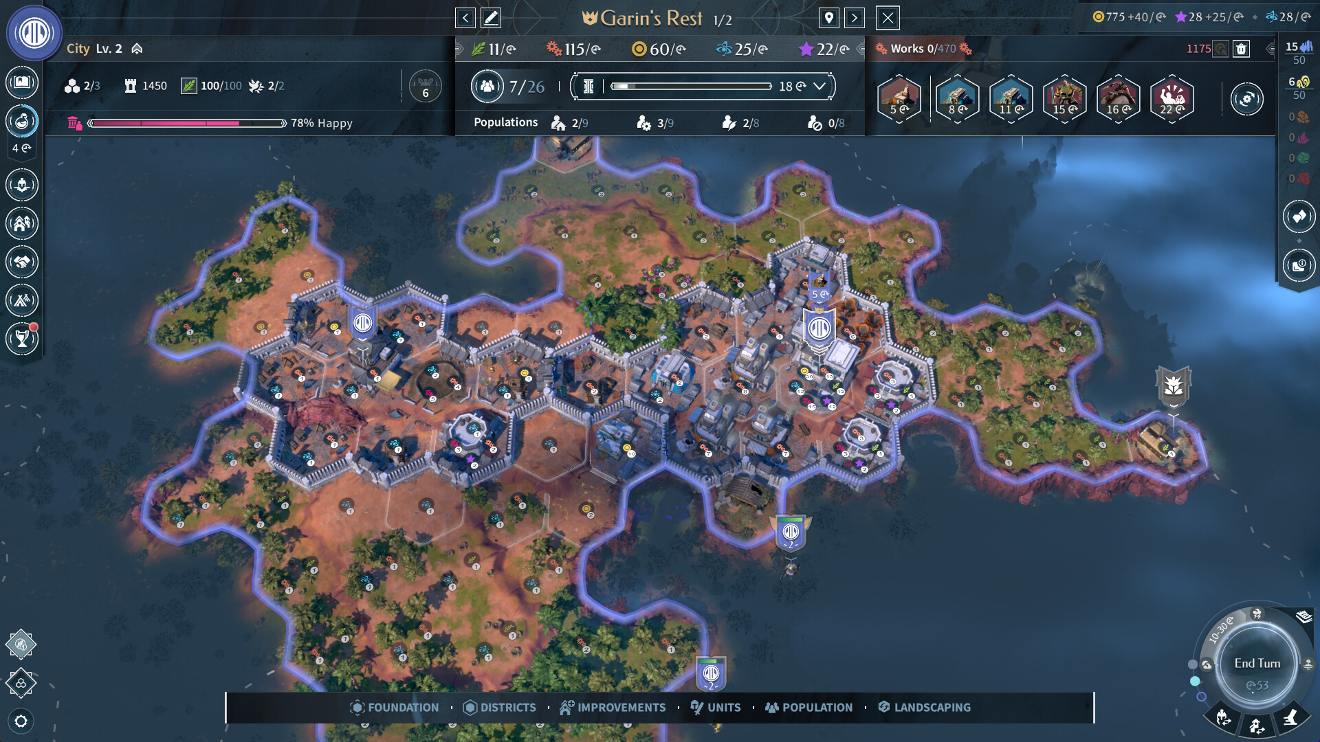 A screenshot of the upcoming Xbox game, Endless Legend 2