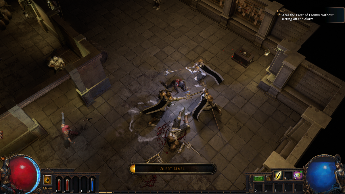 If the alert level hits max, you won't have long to get your loot and run.