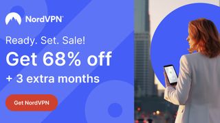 NordVPN's 68% off deal banner