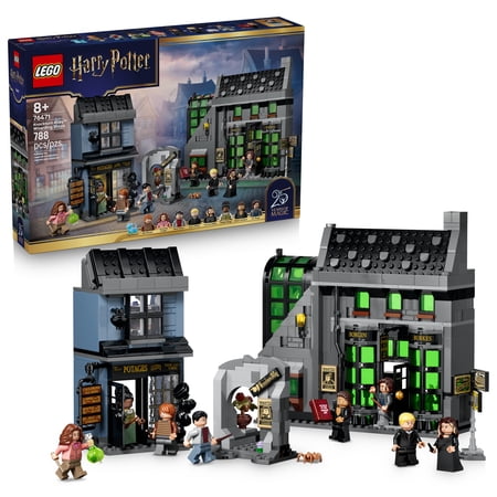 Lego Harry Potter Knockturn Alley Wizarding Shops - Building Toy for Boys & Girls, Ages 8+ - Harry Potter Gift - Includes 8 Minifigures - Kids Bedroom, Desk or Bookshelf Decor - 76471