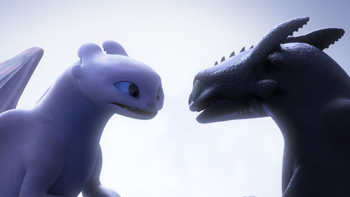 Light Fury, meet Night Fury in How to Train Your Dragon: The Hidden World