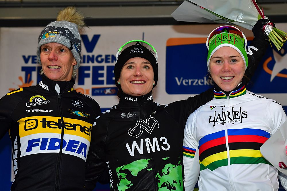 Ellen Van Loy, Marianne Vos and Thalita De Jong made up the podium