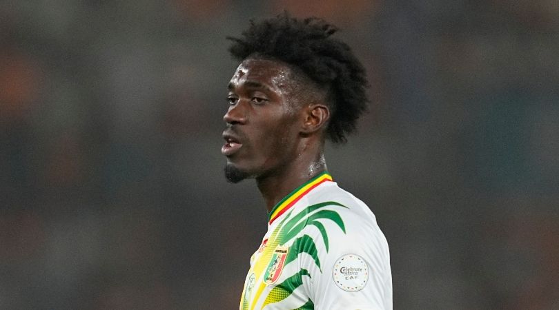 Yves Bissouma in action for Mali against Ivory Coast at AFCON 2023 in February 2024.