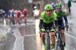 Rigoberto Uran attacks on stage four of the 2016 Tour de Romandie
