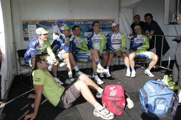 The Liquigas Cannondale team have a nervous wait but BMC, Orica and Omega would eventually take the medals