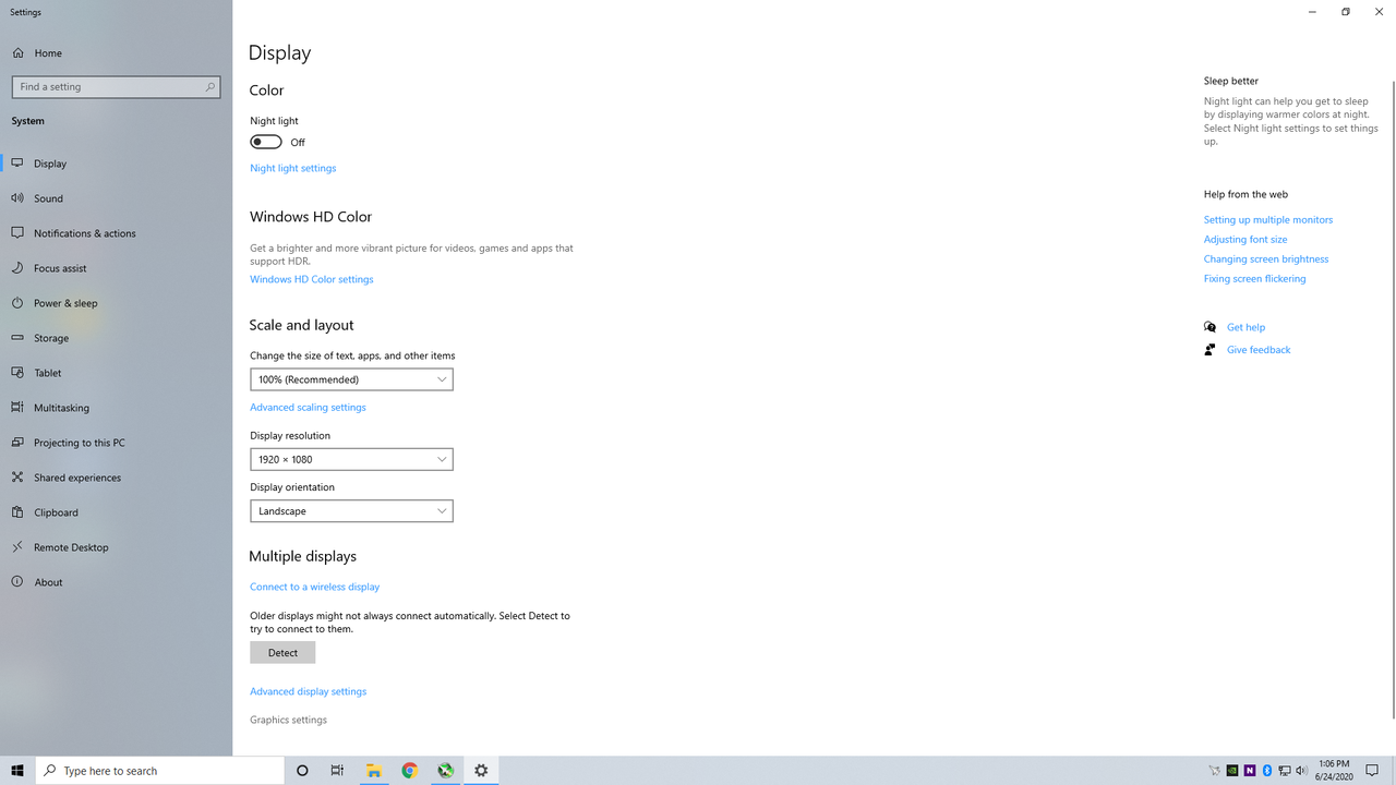 GPU hardware scheduling settings