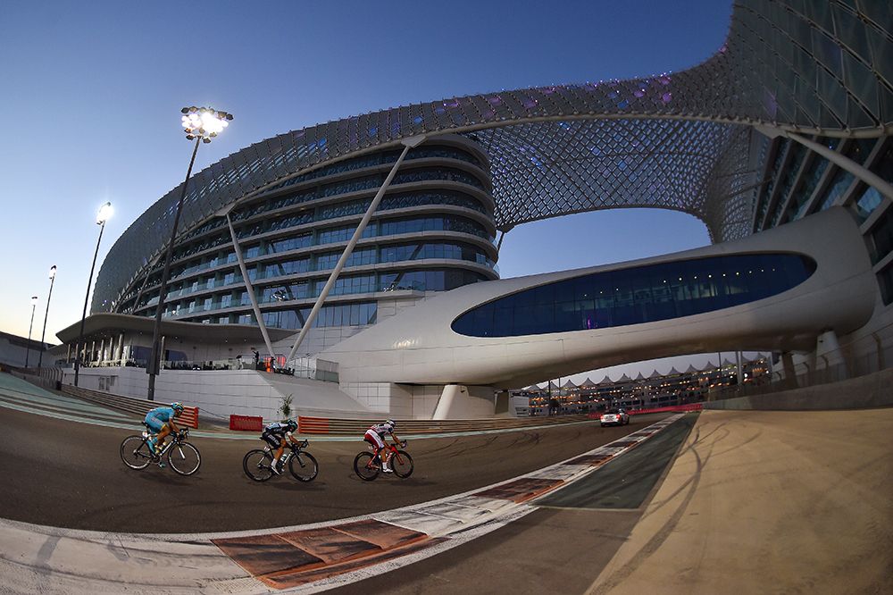 The Yas Marina Formula One circuit plays host to the Abu Dhabi Tour