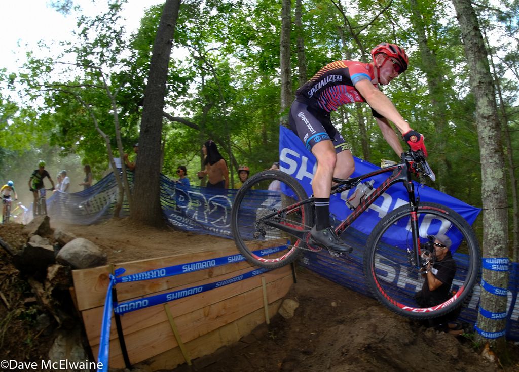The new Shimano drop was no problem for the Pro Men&rsquo;s field