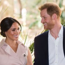 jjohannesburg, south africa october 02 prince harry, duke of sussex and meghan, duchess of sussex visit the british high commissioners residence to attend an afternoon reception to celebrate the uk and south africa’s important business and investment relationship, looking ahead to the africa investment summit the uk will host in 2020 this is part of the duke and duchess of sussexs royal tour to south africa on october 02, 2019 in johannesburg, south africa photo by samir husseinwireimage