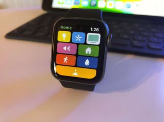 Homerun Apple Watch App displayed on an Apple Watch