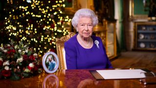 The Queen during her Christmas Day address