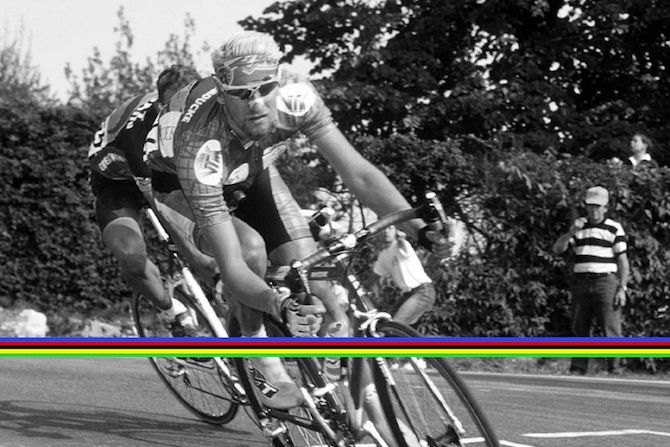 Frank Vandenbroucke (Belgium) at the 1999 Worlds road race in Verona