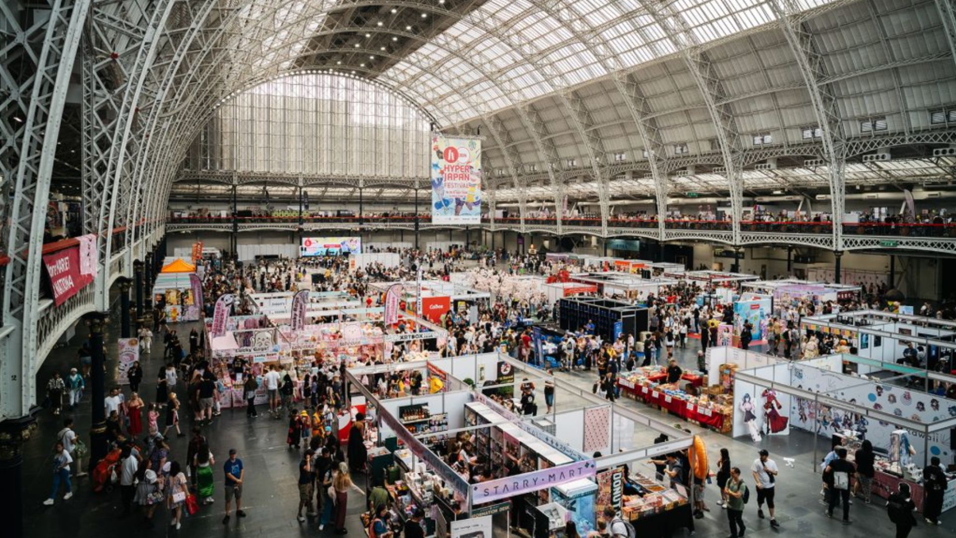 an image of the interior of Olympia London hosting Hyper Japan