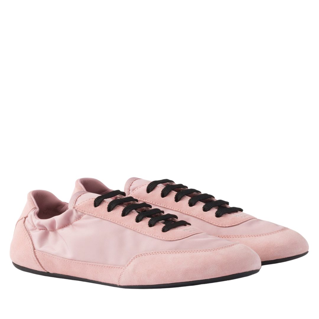 Prada Collapse Re-nylon and Suede Sneakers