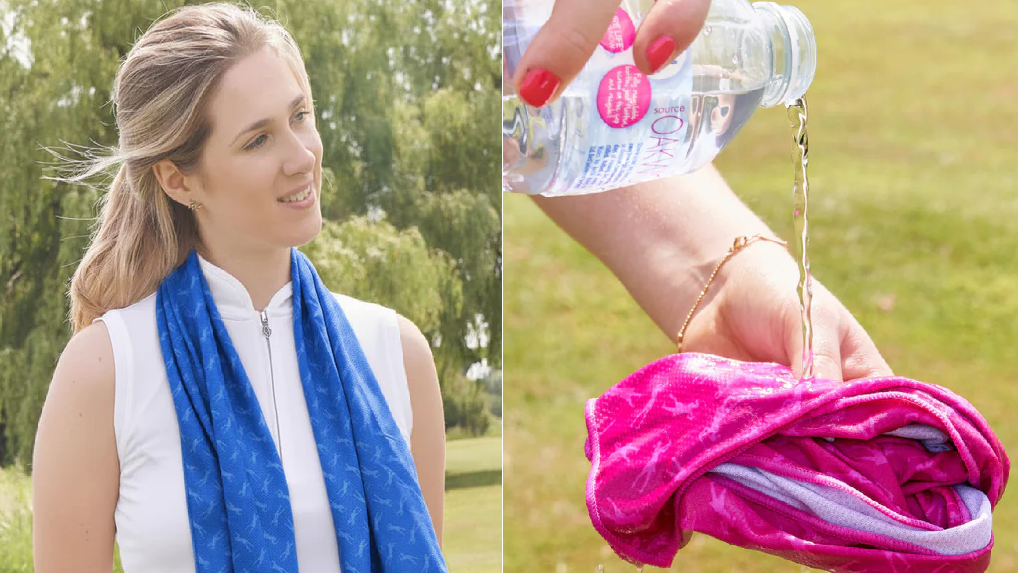 Golf cooling towel