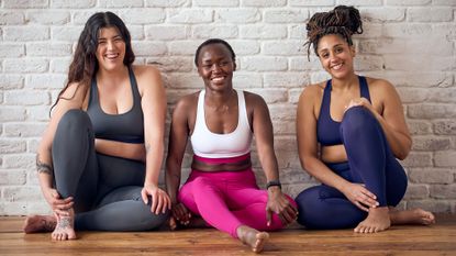Women doing yoga in Yogamatters Reclaim Clothing Collection