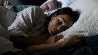 Woman in bed sleeping