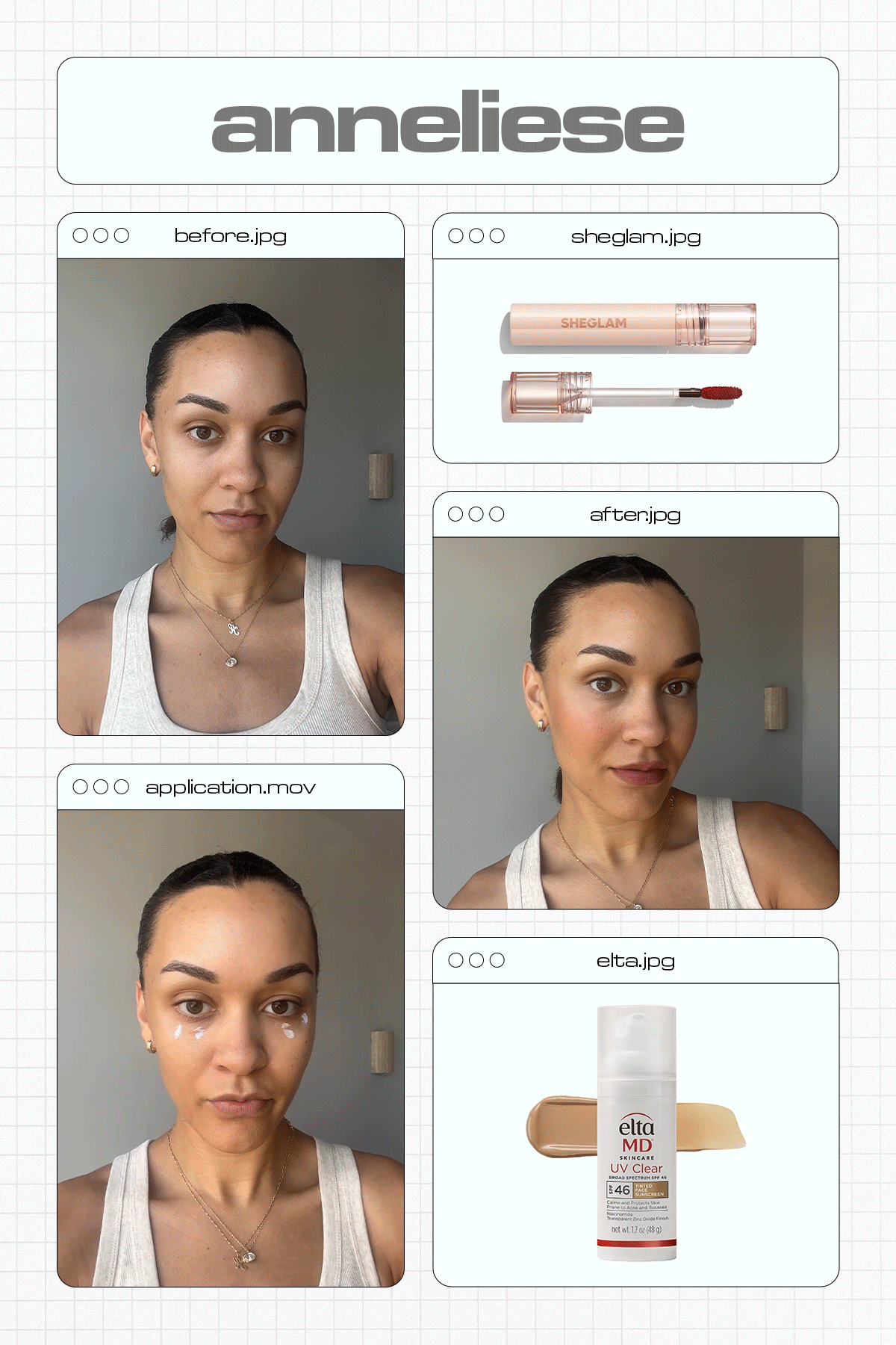Editors testing SHEGLAM concealer