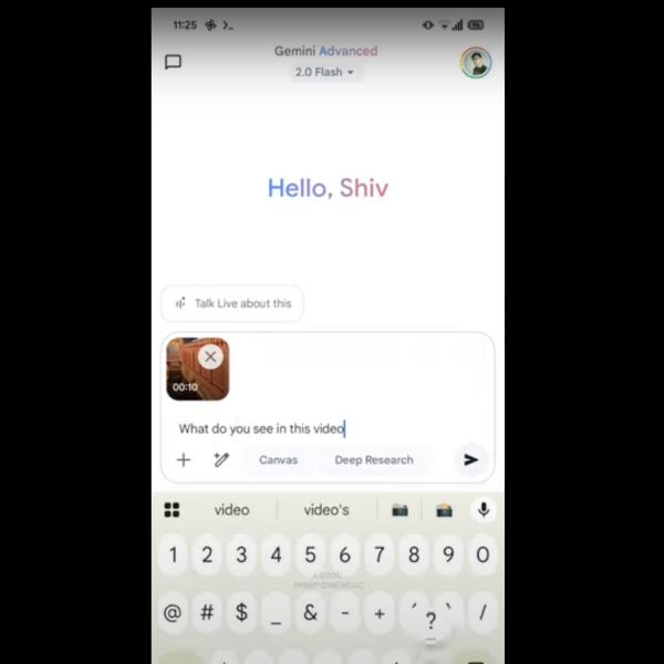 Google Gemini with video analysis feature