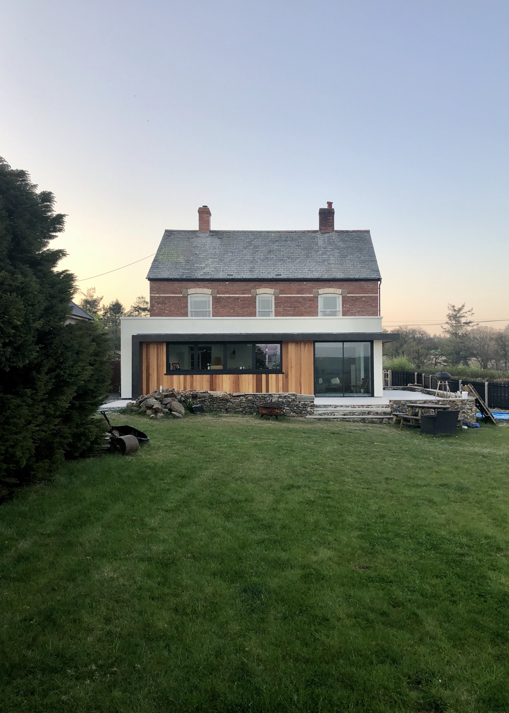 house with full width rear extension