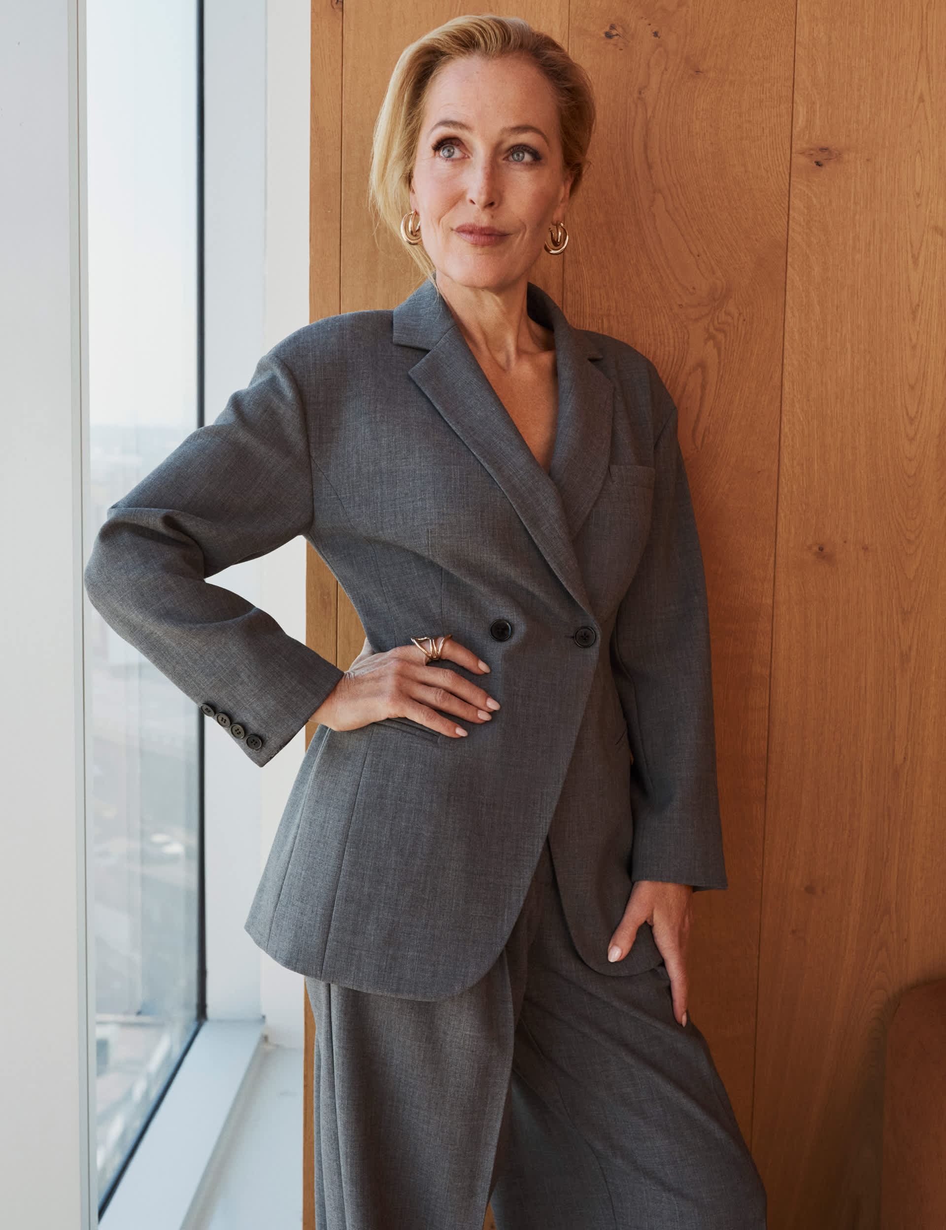 Waisted Double Breasted Longline Blazer