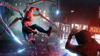 Marvel's Spider-Man 2, spidey fights a goon