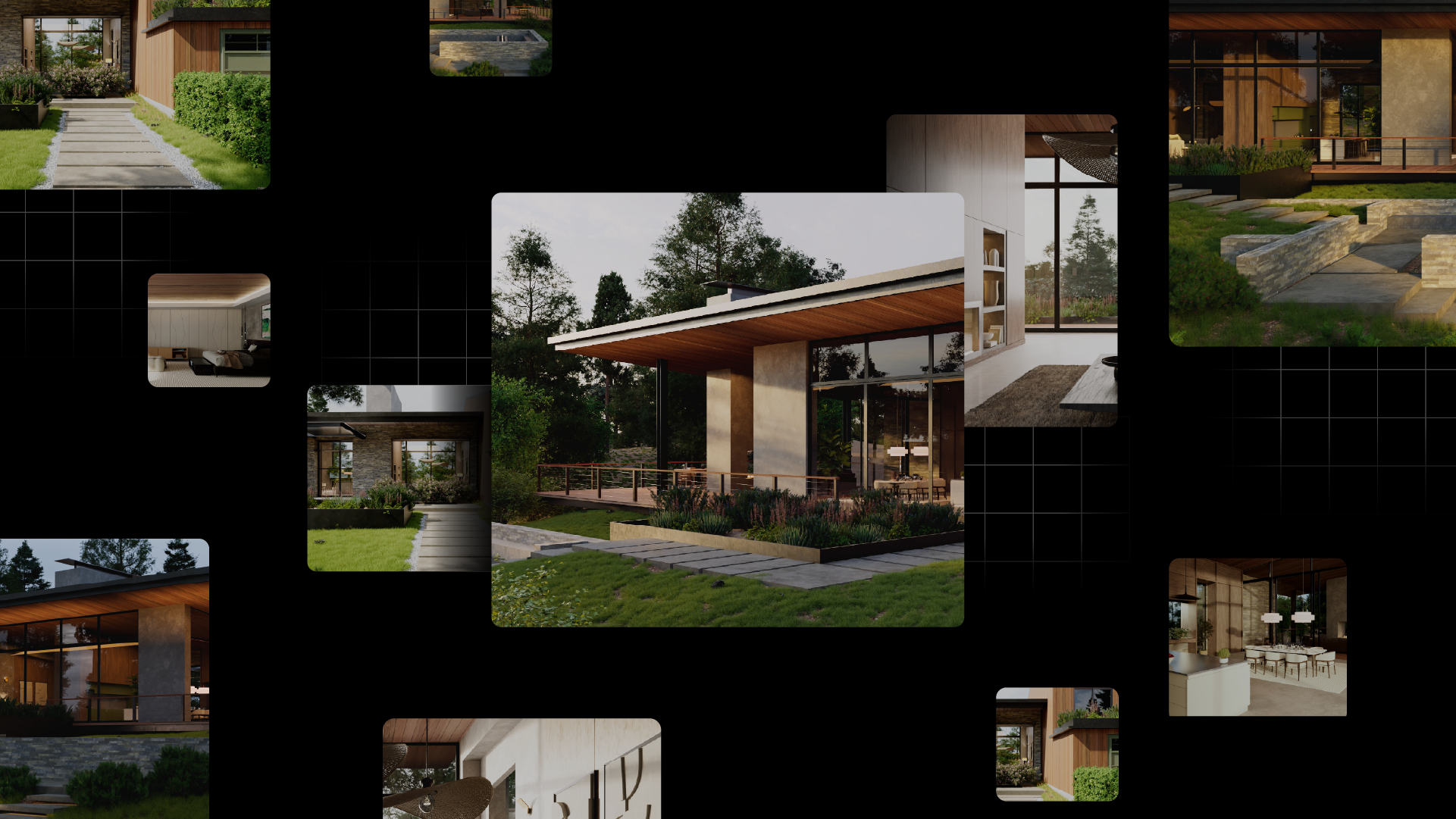 Maxon archviz; renders of designer buildings