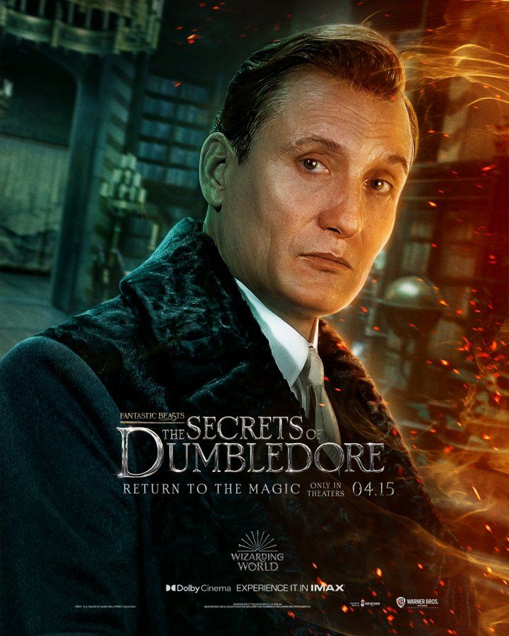 Fantastic Beasts: The Secrets of Dumbledore character poster
