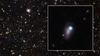 a cloud of white gas and light radiates out from around a star