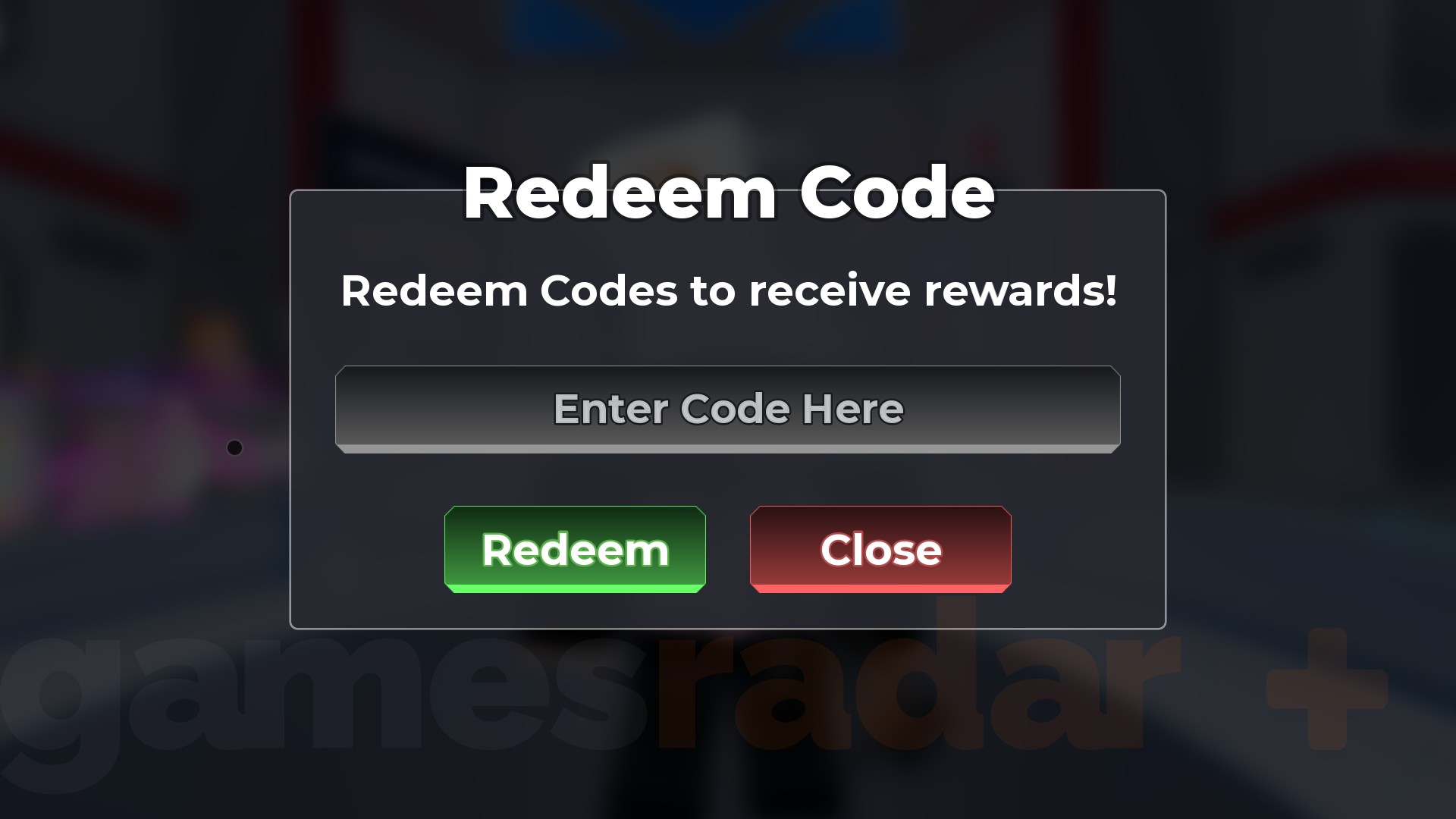 The Sniper Arena codes redemption box as seen in the Roblox game.