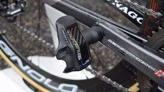 One of the few non-Italian components on the bike are the Look Keo Blade Carbon pedals