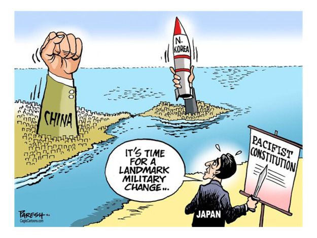 Political Cartoon World News Japan Military The Week Political Cartoon World News Japan Military The Week