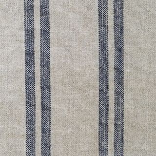 blue stripped fabric