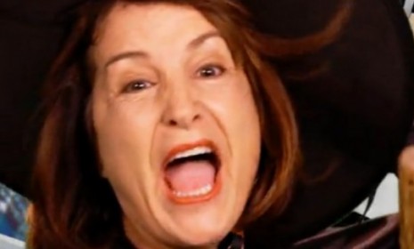 A Nancy Pelosi lookalike gets witchy in John Dennis' Wizard of Oz themed political ad.