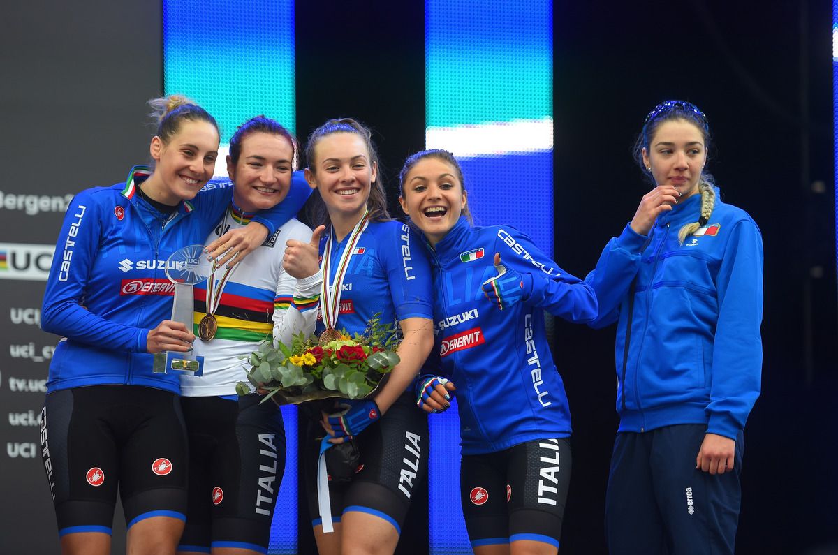 The winning Italian team