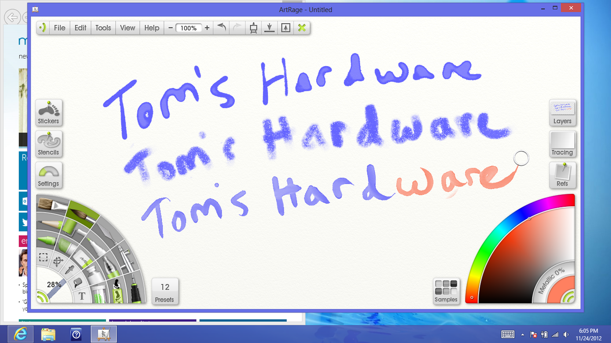 Doodling With The 500T's Active Digitizer And SPen Samsung's ATIV