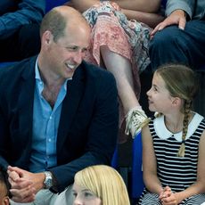 Prince William and Princess Charlotte at the Commonwealth Games in 2022