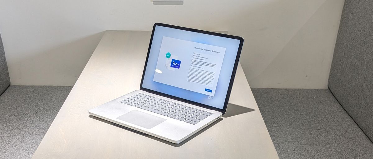 The Microsoft Surface Laptop Studio 2 on a desk