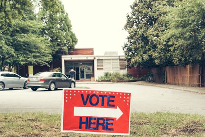 Polling place.