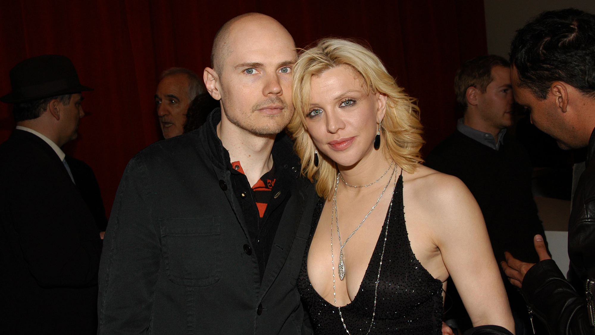 Billy Corgan and Courtney Love at ⁢an event in 2006.