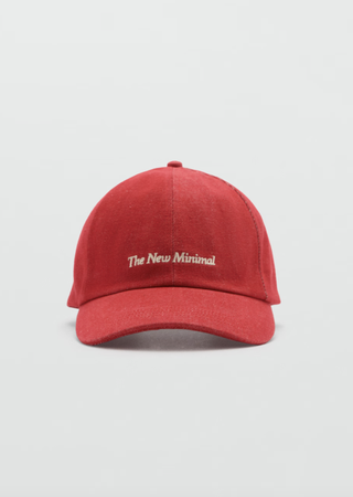 MANGO, Embroidered Message Cap - Women | Mango Usa