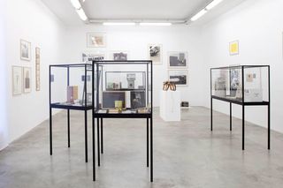 Installation view of works