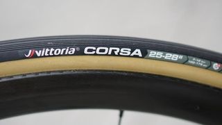 Vittoria is enjoying a resurgence in the pro peloton with its 25mm Corsa tubular