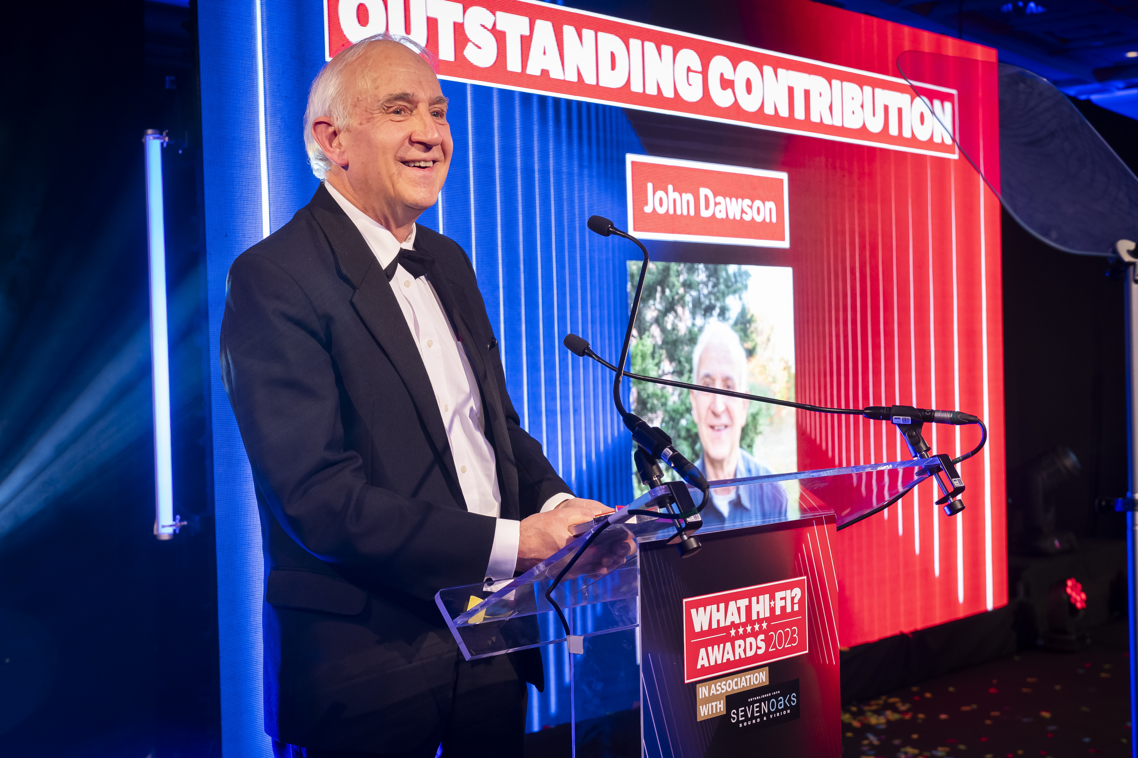 John Dawson at the What Hi-Fi? Awards 2023
