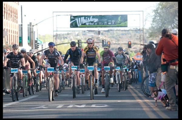 Amateurs starting in downtown Prescott during the 2011 race (photo courtesy of Devon Belat Photography)