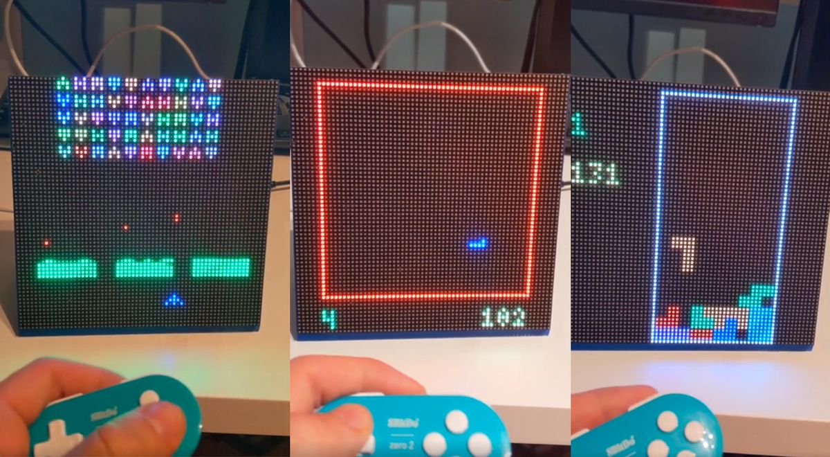 Play Retro Games With This Raspberry Pi-Powered LED Matrix | Tom's