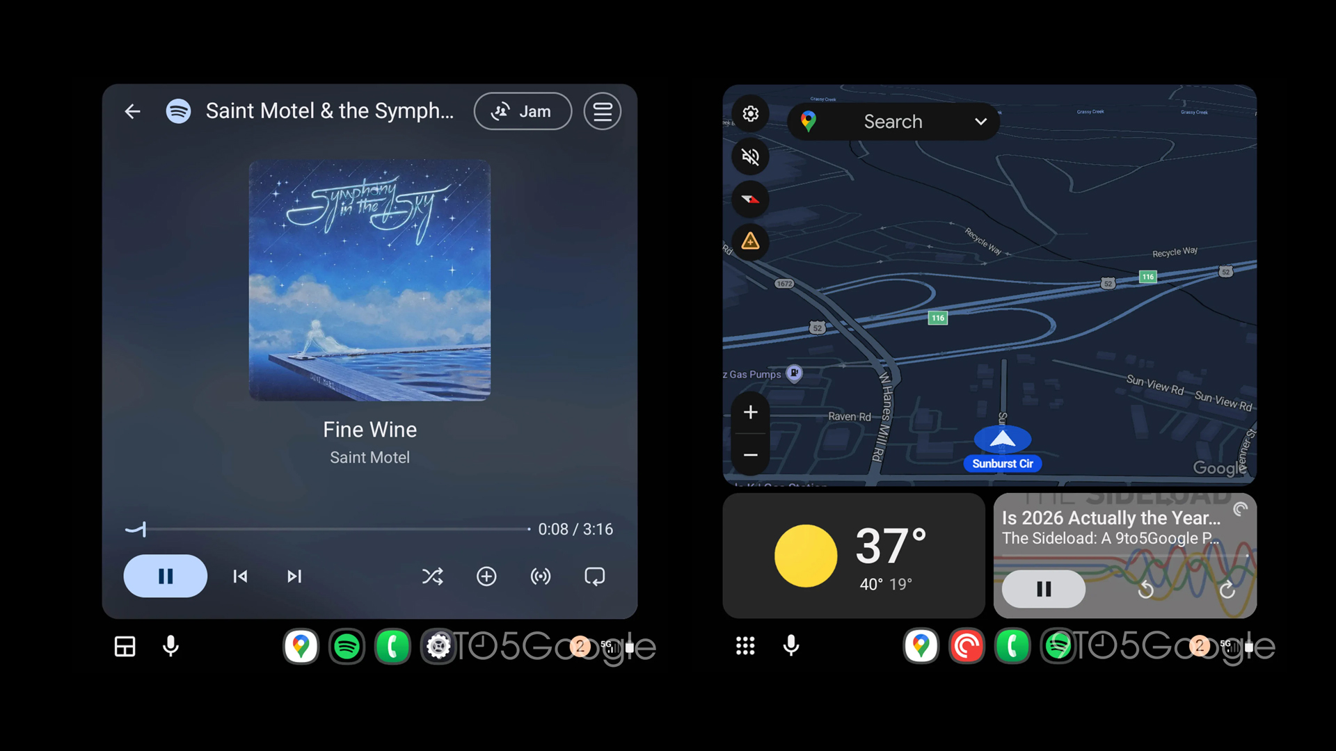 Android Auto Media Player controls