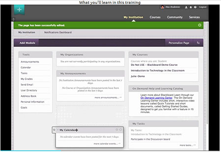 Video Tutorial: Blackboard Learn™ 9.1 Service Pack 14 - Student Training