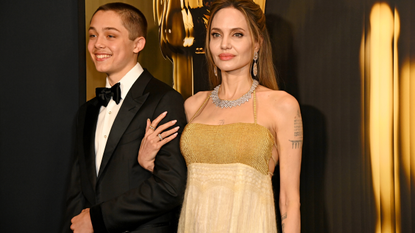 Knox Jolie-Pitt and Angelina Jolie attend the 2024 Governors Awards at Dolby Theatre on November 17, 2024 in Hollywood, California.