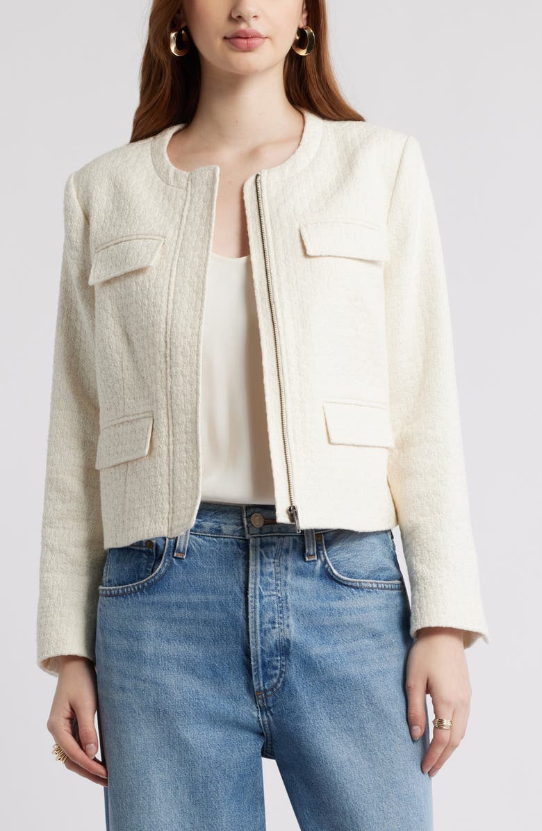 Collarless Jacket